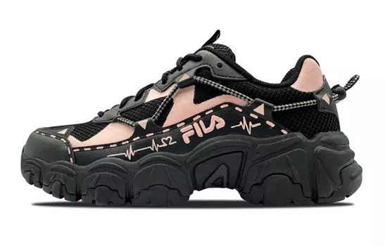 Кроссовки FILA Cat Claw Lifestyle Shoes Unisex Low-top Black/Pink/, черный/розовый