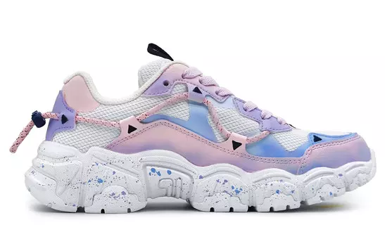 Кроссовки FILA Cat Claw Lifestyle Shoes Unisex Low-top Pink/Blue, фиолетовый