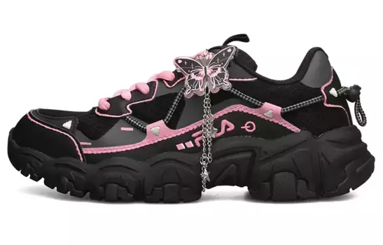 Кроссовки FILA Cat Claw Lifestyle Shoes Unisex Low-top Pink/Black, черный