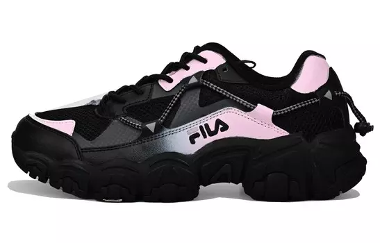 Кроссовки FILA Cat Claw Lifestyle Shoes Unisex Low-top Black/Pink, черный/розовый