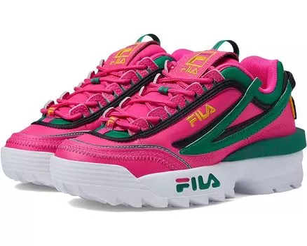 Кроссовки Fila Disruptor II EXP, цвет Pink Glow/Ultramarine Green/Gold Fusion