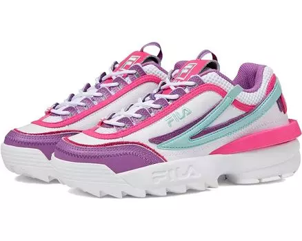 Кроссовки Fila Disruptor II EXP, цвет White/Pink Glow/Purple Cactus Flower