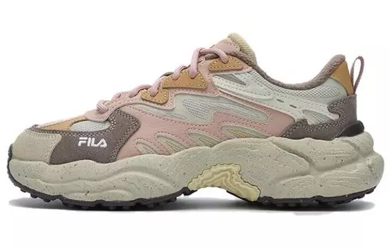 Кроссовки FILA Fern Lifestyle Shoes Women's Low-top Yellow/Brown/Pink, желтый/коричневый/розовый