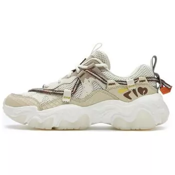 Кроссовки FILA FLUID 5 Chunky Sneakers Women's Low-top White Pearl/peach Brown, белый