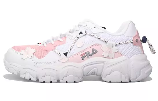 Кроссовки FILA Fluid Lifestyle Shoes Unisex Low-top White/pink, розовый