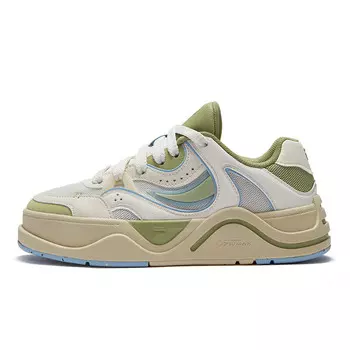 Кроссовки FILA FUSION 50-50 Skateboarding Shoes Women's Low-top Milk White/pear Tree Green, зеленый