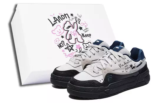 Кроссовки FILA FUSION BANK Skateboarding Shoes Women's Low-top Blue, серый/черный