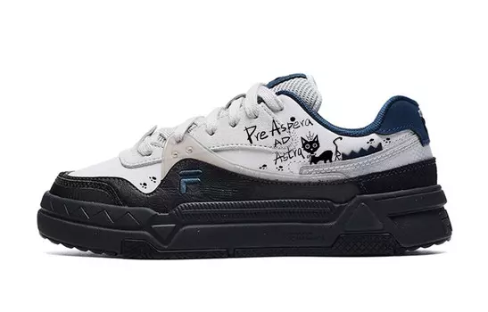 Кроссовки FILA FUSION BANK Skateboarding Shoes Women's Low-top Blue, серый/черный