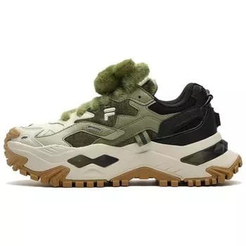 Кроссовки FILA FUSION Bianco Chunky Sneakers Women's Low-top White, Green, Black, Brown, цвет Moss
