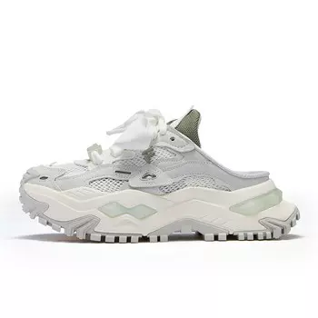 Кроссовки FILA FUSION Bianco Lifestyle Shoes Women's Low-top Snow White/Mist Gray, белый/серый