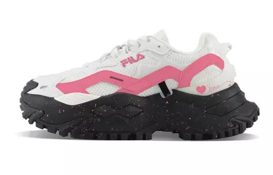 Кроссовки FILA FUSION Bianco Lifestyle Shoes Women's Low-top White/pink/black, черный