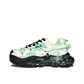 Кроссовки FILA FUSION Bianco Lifestyle Shoes Women's Low-top White/cyan/black, голубой