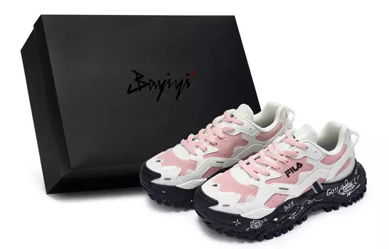 Кроссовки FILA FUSION Bianco Lifestyle Shoes Women's Low-top Pink, розовый