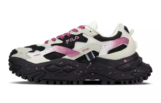 Кроссовки FILA FUSION Bianco Lifestyle Shoes Women's Low-top Pink/Black, фуксия