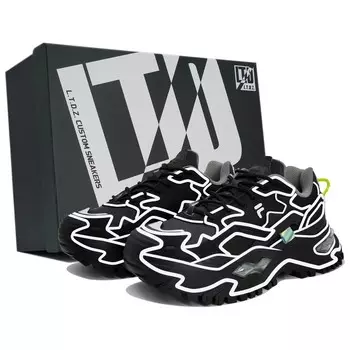 Кроссовки FILA FUSION Chunky Sneakers Women's Low-top White/black, черный