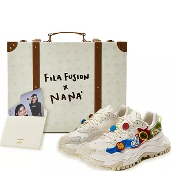 Кроссовки FILA FUSION Hard Candy Collection Chunky Sneakers Women's Low-top White/Blue/Green/Red, белый