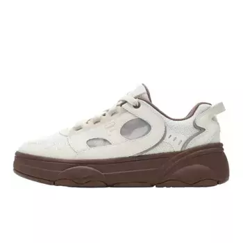 Кроссовки FILA FUSION MIX 2 Skateboarding Shoes Women's Low-top White Swan Gray, серебряный