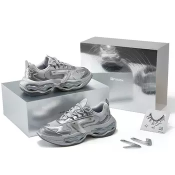 Кроссовки FILA FUSION Nebula Lifestyle Shoes Women's Low-top Gray/Silver, серый