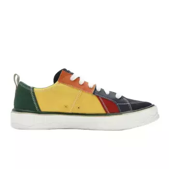 Кроссовки FILA FUSION POP 3 Skateboarding Shoes Men Low-top Lilan Yellow/Tibetan Sea Blue, цвет Lemon