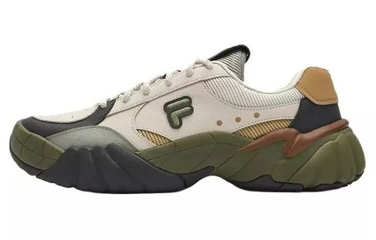 Кроссовки FILA FUSION TRIBE Lifestyle Shoes Men Low-top Brown/Green, темно-зеленый