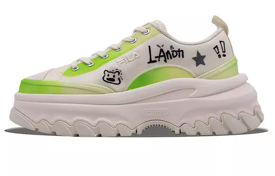 Кроссовки FILA Lava Lifestyle Shoes Women's Low-top White/green, белый