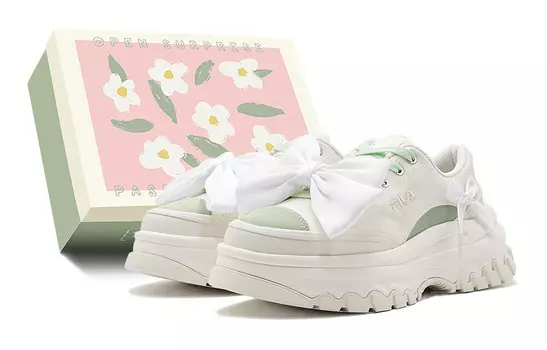 Кроссовки FILA Lava Lifestyle Shoes Women's Low-top Green, желтый