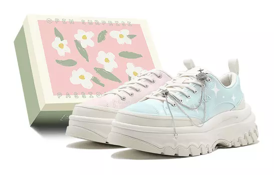Кроссовки FILA Lava Lifestyle Shoes Women's Low-top Blue, голубой