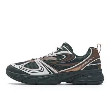 Кроссовки FILA Lifestyle Shoes Men Low-top Green Pine Forest / Birch Silver, зеленый