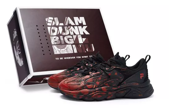 Кроссовки FILA Lifestyle Shoes Men Low-top Black/Red, черный/красный