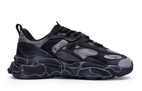 Кроссовки FILA Lifestyle Shoes Men Low-top Gray, черный/серый