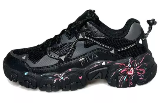 Кроссовки FILA Lifestyle Shoes Unisex Low-top Black/pink, черный