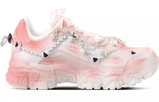 Кроссовки FILA Lifestyle Shoes Unisex Low-top White/pink, розовый