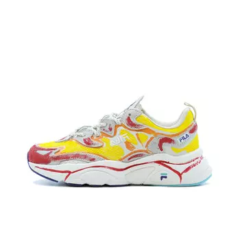 Кроссовки FILA Mars 1 Lifestyle Shoes Women's Low-top Korean White/Winter White/Cream Pink/Blue, цвет Orange