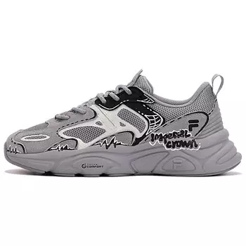 Кроссовки FILA Mars 2 Lifestyle Shoes Men Low-top Black/Gray, серый/черный