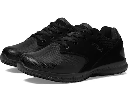 Кроссовки Fila Memory Layers Slip Resistant, цвет Black/Black/Black