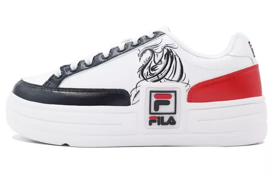 Кроссовки FILA Philo Street Series Skateboarding Shoes Unisex Low-top Blue/Red, темно-синий