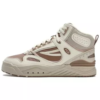 Кроссовки FILA SLAM MID WE Skateboarding Shoes Women's High-top White, коричневый