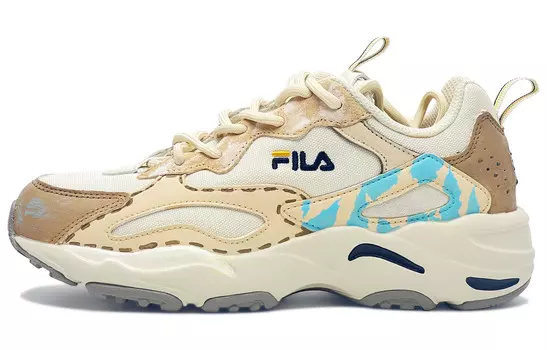 Кроссовки FILA Tracer Chunky Sneakers Unisex Low-top Beige/coffee, цвет Off White