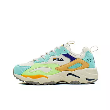 Кроссовки FILA Tracer Chunky Sneakers Unisex Low-top White/Beige, голубой