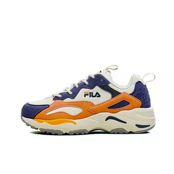 Кроссовки FILA Tracer Chunky Sneakers Unisex Low-top White/beige/blue, темно-синий