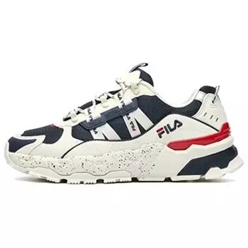 Кроссовки FILA Trek Chunky Sneakers Women's Low-top White Asparagus/military Salute Blue, белый/синий
