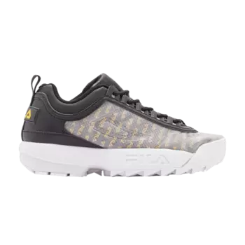 Кроссовки Fila Wmns Disruptor 2 'Clear Logos - Black White Gold', черный