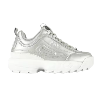 Кроссовки Fila Wmns Disruptor 2 Premium Metallic 'Silver', серебряный