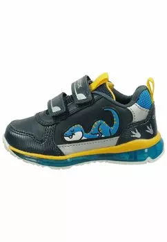 Кроссовки First ходунки Geox, цвет navy yellow