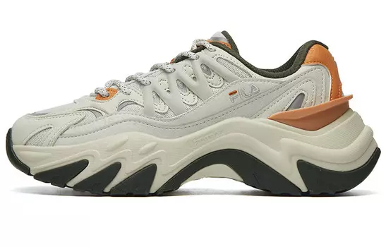 Кроссовки Fishbone Chunky женские низкие серые Fila Fusion