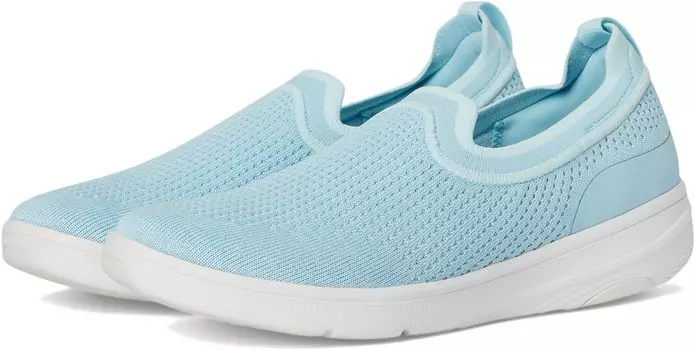 Кроссовки FitFlop Super-Q Knit Slip-Ons, цвет Sky Blue