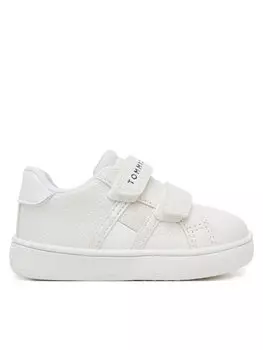 Кроссовки Flag Low Cut Velcro Sneaker T1A9-33726-0375 M Tommy Hilfiger, белый