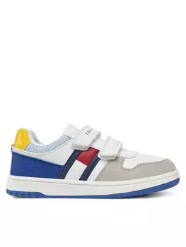 Кроссовки Flag Low Cut Velcro Sneaker T1X9-33844-1269 S Tommy Hilfiger, белый