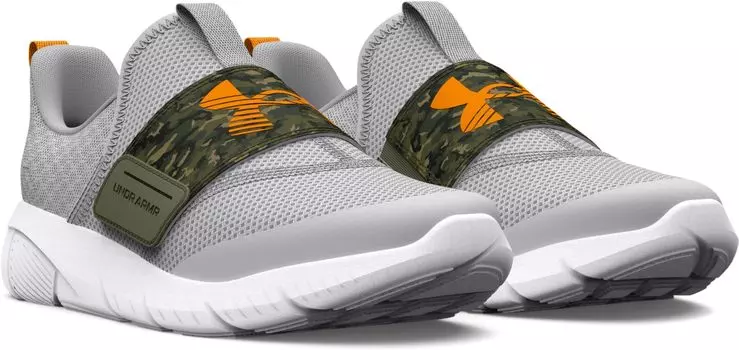 Кроссовки Flash Under Armour, цвет Mod Gray/Marine OD Green/Formula Orange