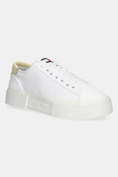 Кроссовки FLATFORM CANVAS SNEAKER Tommy Jeans, белый